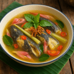 Lele Kuah Asam Kecombrang