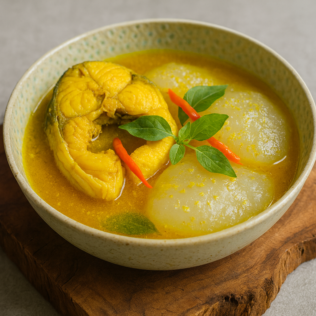 Papeda Kuah Kuning Ikan Tongkol