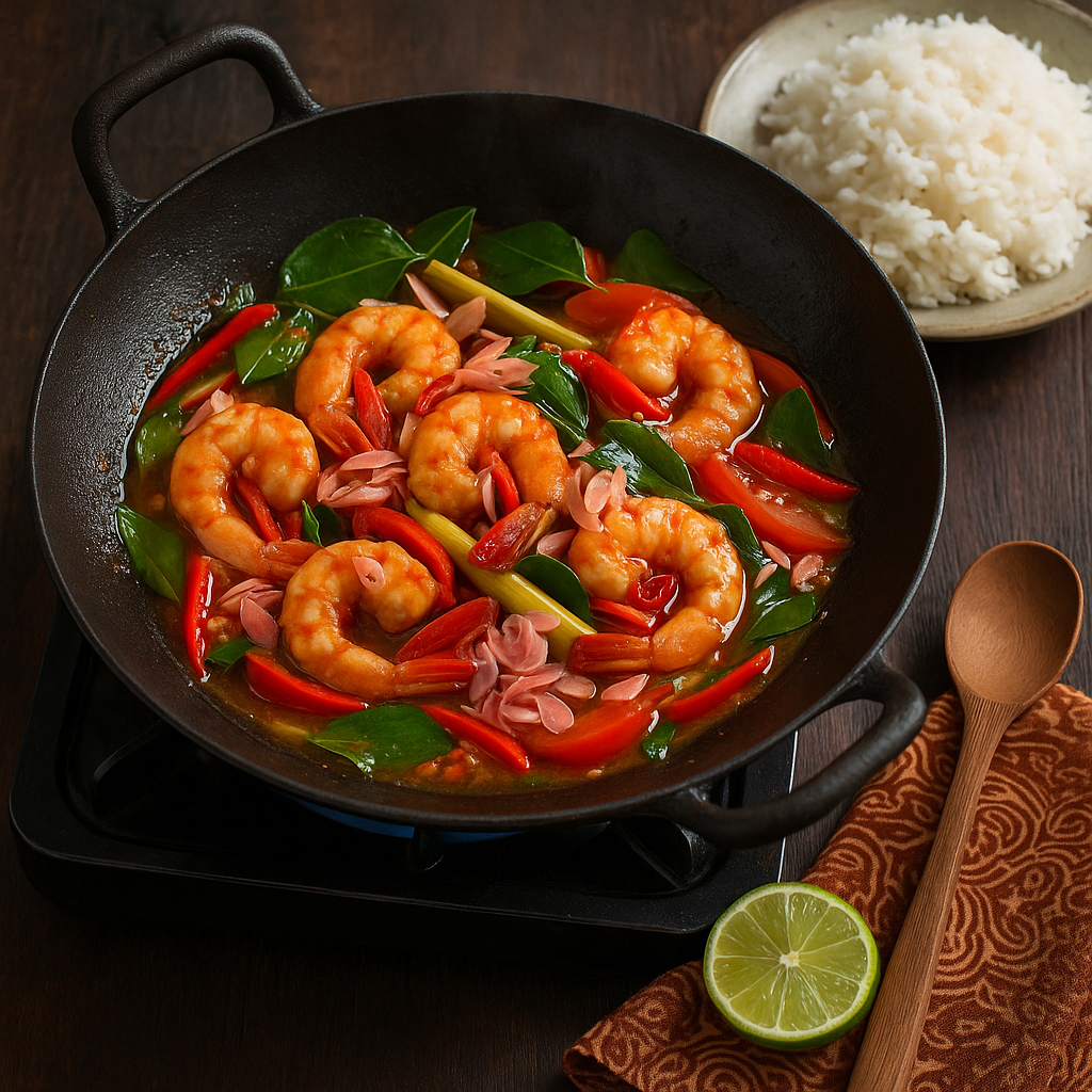 Udang Kecombrang Pedas Wajan