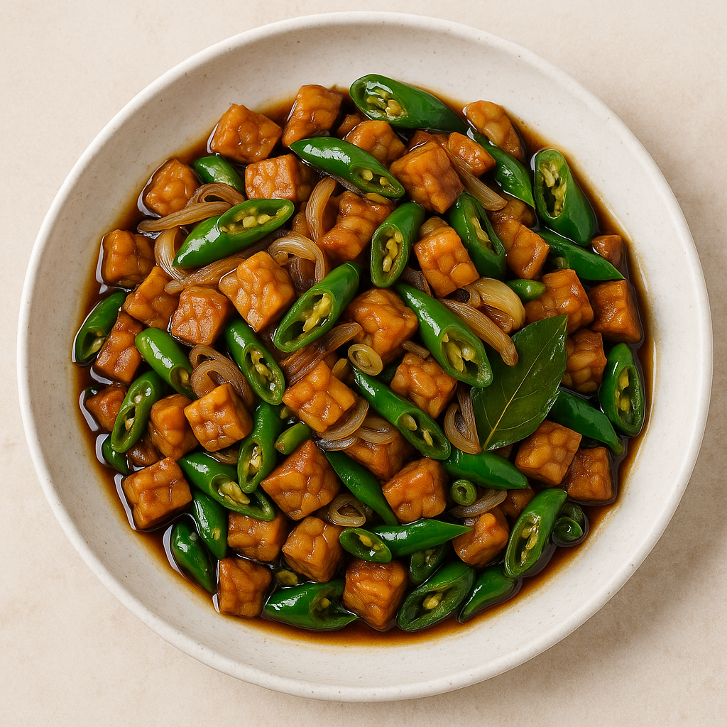 Tempe Kecap Cabe Hijau 15 Menit