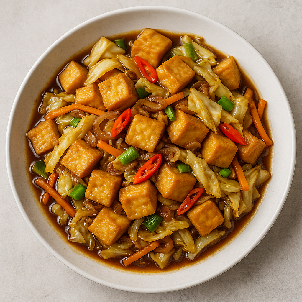 Tumis Tahu Kol Kecap Hemat 1 Wajan