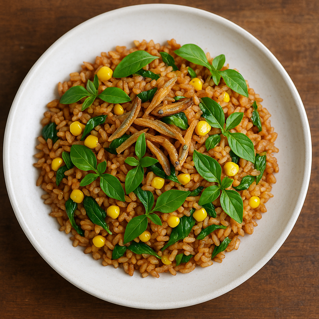 Nasi Goreng Jagung Teri Kemangi 1 Wajan